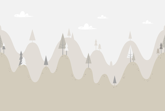 Фотообои/T коллекцияГоры беж (повторяющиеся) 400х270