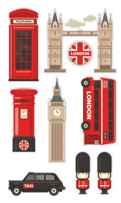 НАКЛЕЙКИ ДЕКОРАТИВНЫЕ ВИНИЛОВЫЕ Divino Sticky/30*50Лондон 30х50 см