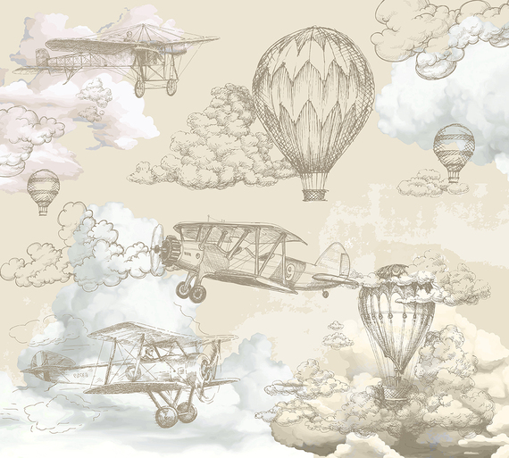 Фотообои/T коллекцияВоздушные шары винтаж 300х270