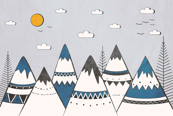 Фотообои Z-068 Индейская деревушка 400х270