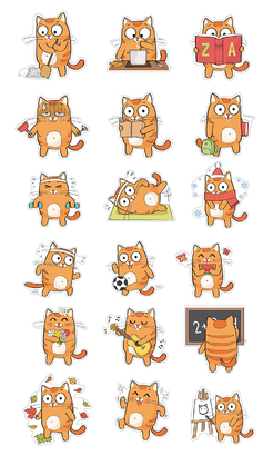 НАКЛЕЙКИ ДЕКОРАТИВНЫЕ ВИНИЛОВЫЕ Divino Sticky/30*50Кот 30х50 см