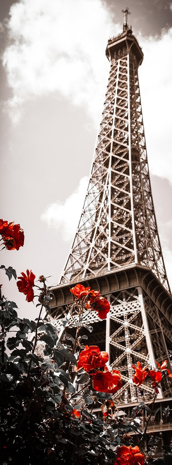 Фотообои Весна в Париже 100х270 см из коллекции Divino Decor