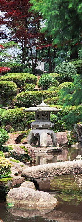 Фотообои Японский сад 100х270 см из коллекции Divino Decor