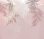 Фотообои F-343 Пальмовые листья розовые 300х270