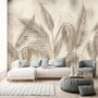 Фотообои F-274 Высокие листья беж 400х270