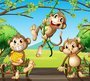 Фотообои Три обезьянки 300х270 см из коллекции Divino Decor