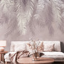 Фотообои Z-294 Листья на пудровом фоне 2 400х270