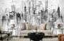 Фотообои Z-358 Мегаполис чб 400х270