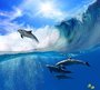 Фотообои Дельфины в волнах 300х270 см из коллекции Divino Decor
