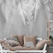 Фотообои T-337 Серые листья 3 200х270