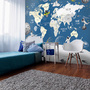 Фотообои F-093 Карта мира с космосом 300х270