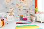 Фотообои F-125 Детская карта мира с животными 400х270
