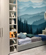 Фотообои Z-116 Горный пейзаж графика 300х270