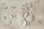 Фотообои Барельеф цветы на стене 400х270 см из коллекции Divino Decor