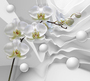 Фотообои Орхидея на объемных волнах 300х270 из коллекции Divino Decor