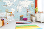 Фотообои T-125 Карта мира с шарами 400х270
